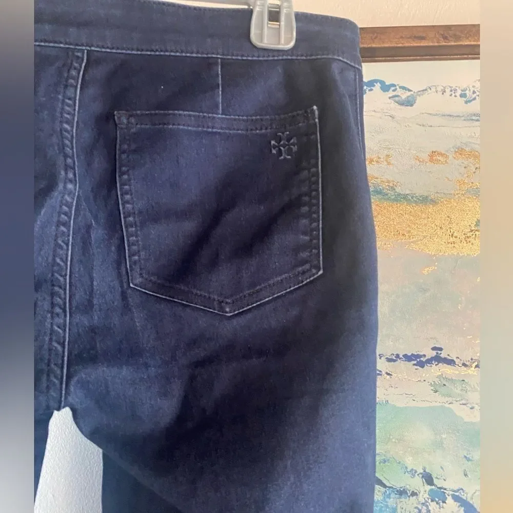 Tory Burch women's blue denim pants size 27